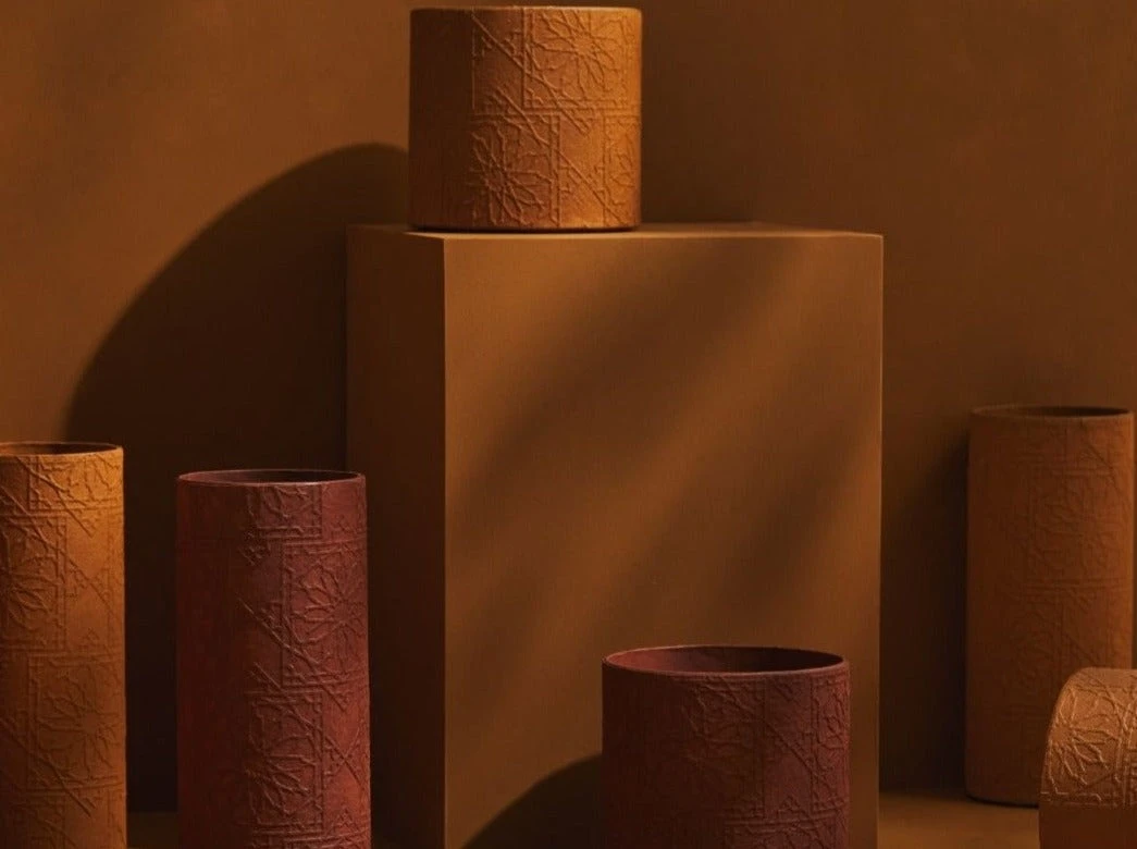 Tree Stripes Pty Ltd Pots & Hanging Baskets Cylinder Pot Diwali - Caramel Cafe 4 Tree Stripes Pty Ltd Pots & Hanging Baskets Cylinder Pot Diwali - Caramel Cafe