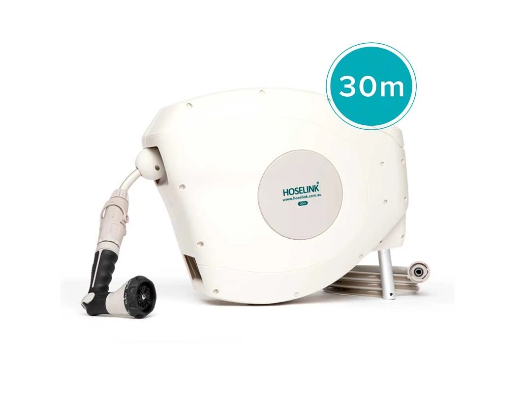 Hoses & Sprinklers Hoselink 30m Retractable Hose Reel 6 Hoses & Sprinklers Hoselink 30m Retractable Hose Reel