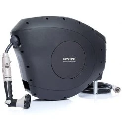 Hoselink 30m Retractable Hose Reel - Charcoal Hoses & Sprinklers