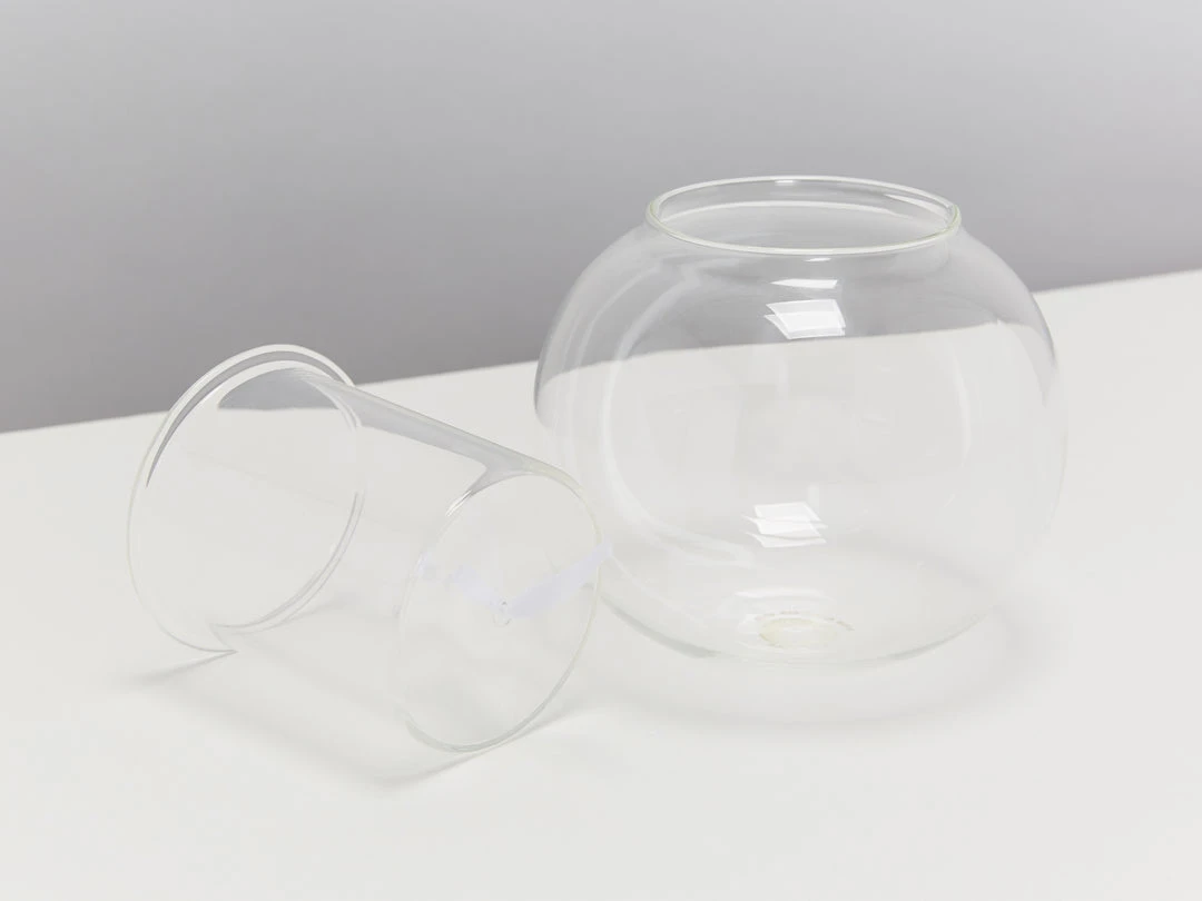 Plants In A Box Clear Glass Self-Watering Planter 4 Plants In A Box Clear Glass Self-Watering Planter