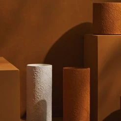 Tree Stripes Pty Ltd Pots & Hanging Baskets Cylinder Pot Diwali - White