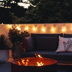 Hoselink Outdoor Living Warm White Solar Party Bulb String Lights - 25 Bulb Starter Set