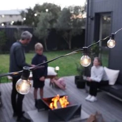 Hoselink Outdoor Living Warm White Solar Party Bulb String Lights - 25 Bulb Starter Set