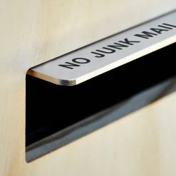 Javidesign Post Mount Letterbox - White (with Custom Numbers)