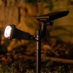 Hoselink Adjustable Solar Garden Spotlight - Ground Spike LED Outdoor Living