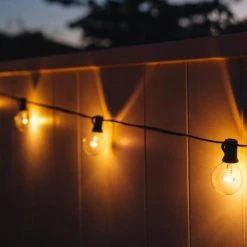 Hoselink Outdoor Living Warm White Solar Party Bulb String Lights - 25 Bulb Starter Set