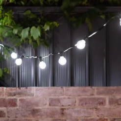 Hoselink Cool White Solar Party Bulb String Lights - 25 Bulb EXTENSION Set