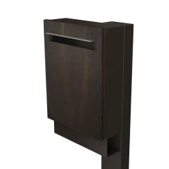 Javidesign Outdoor Living Large Post Mount Letterbox - Charcoal