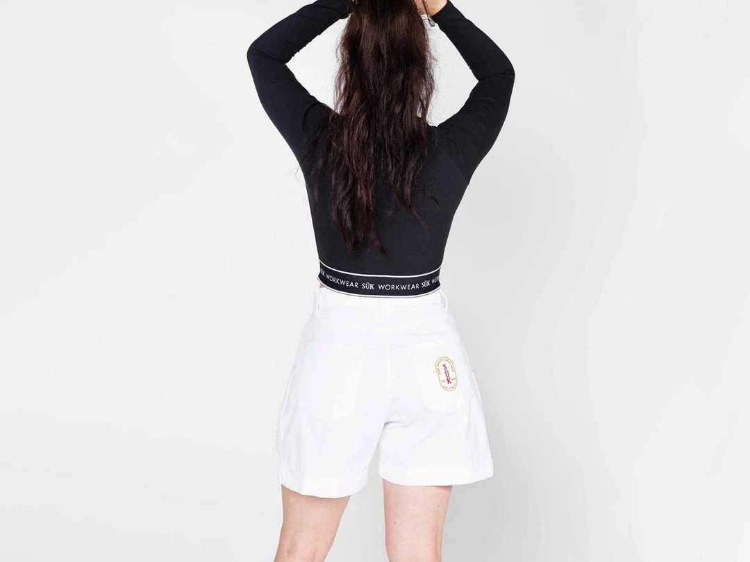 SUK Workwear Long Sleeve Crop Top 4 SUK Workwear Long Sleeve Crop Top