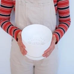 Decor Outdoor Accessories White Selfwatering Pots 170mm