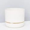 Outdoor Living Mr Kitly White Linen Selfwatering Pots 250mm