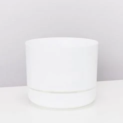 Mr Kitly White Selfwatering Pots 250mm Outdoor Living