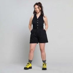 Suk Workwear Cropped Open Front Overalls 13 Suk Workwear Cropped Open Front Overalls