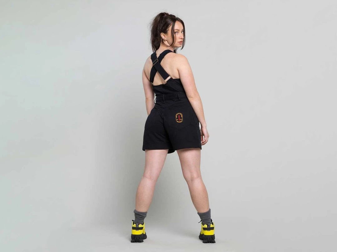 Suk Workwear Cropped Open Front Overalls 5 Suk Workwear Cropped Open Front Overalls