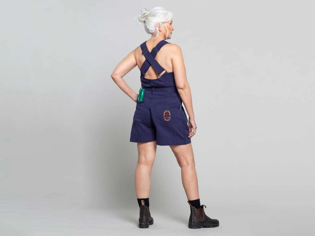 Suk Workwear Cropped Open Front Overalls 3 Suk Workwear Cropped Open Front Overalls