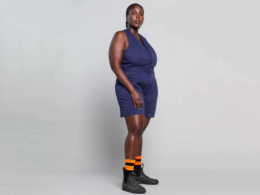 Suk Workwear Cropped Open Front Overalls 9 Suk Workwear Cropped Open Front Overalls