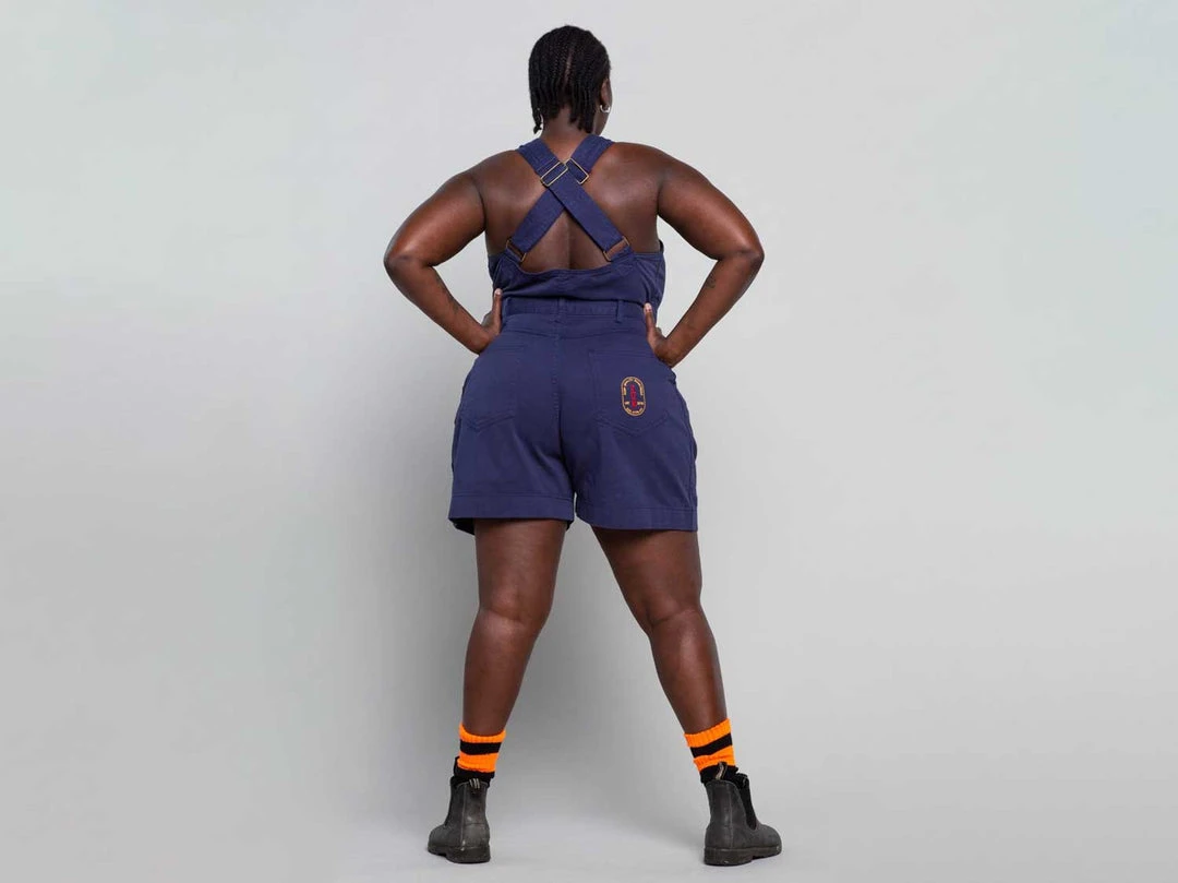 Suk Workwear Cropped Open Front Overalls 8 Suk Workwear Cropped Open Front Overalls