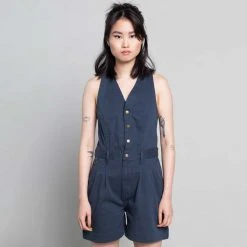 Suk Workwear Cropped Open Front Overalls 12 Suk Workwear Cropped Open Front Overalls