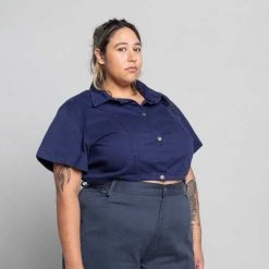 Suk Workwear Cropped Utility Shirt