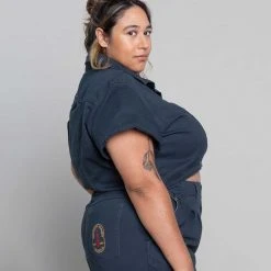 Suk Workwear Cropped Utility Shirt