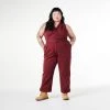 SUK Workwear Open Front Overalls - Oxblood 2 SUK Workwear Open Front Overalls - Oxblood