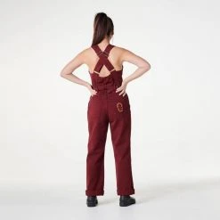 SUK Workwear Open Front Overalls - Oxblood 13 SUK Workwear Open Front Overalls - Oxblood