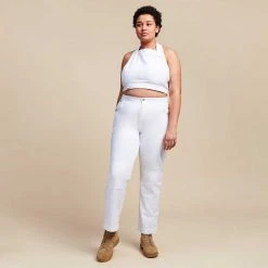 Suk Workwear Slim Pants (White)