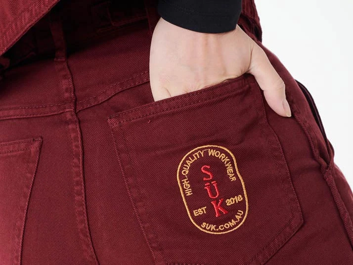 SUK Workwear Relaxed Work Pants (Oxblood) 3 SUK Workwear Relaxed Work Pants (Oxblood)