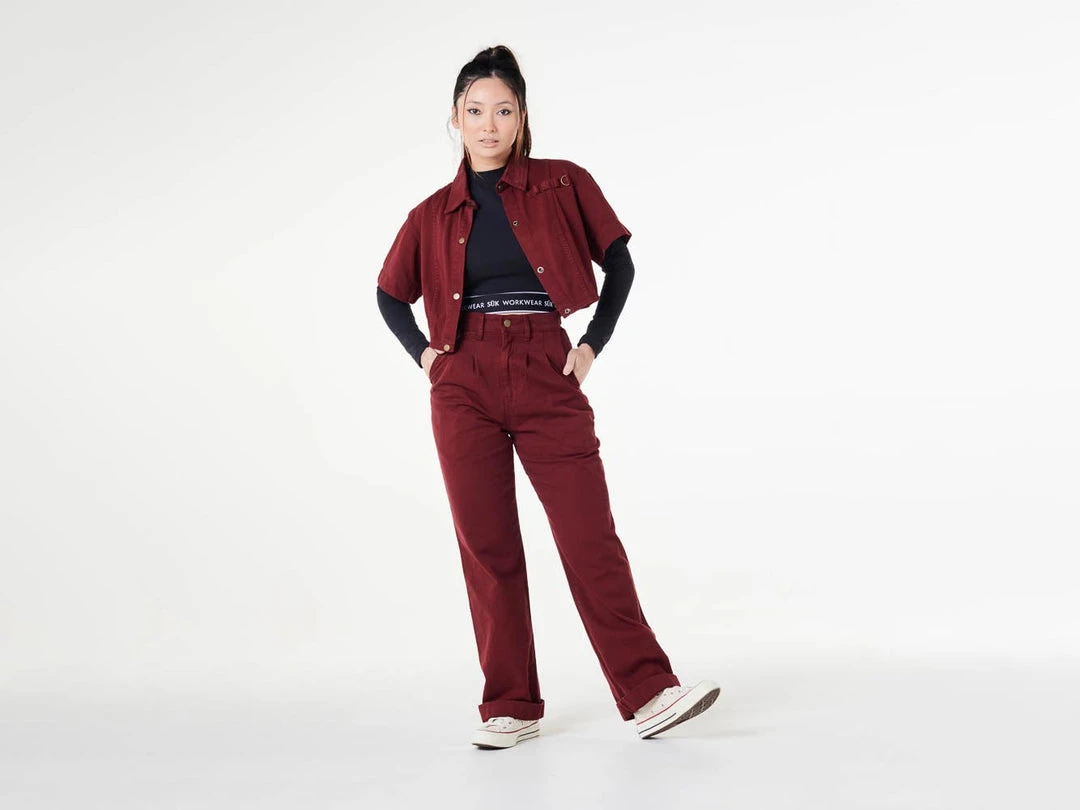 SUK Workwear Relaxed Work Pants (Oxblood) 5 SUK Workwear Relaxed Work Pants (Oxblood)