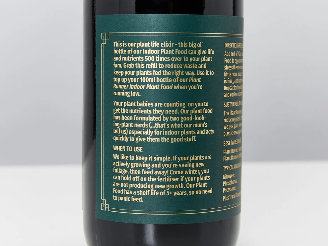 The Plant Runner - Indoor Plant Food Refill 5 The Plant Runner - Indoor Plant Food Refill