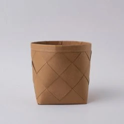 Tree Stripes Pty Ltd Pots & Hanging Baskets Weaved Basket Niu - Natural Brown