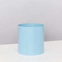 Urban Eden Sky Blue Vessel + Potted Plant