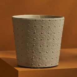 Tree Stripes Pty Ltd Pots & Hanging Baskets Conical Pot Dotty - Antique White