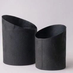 Tree Stripes Pty Ltd Hi-Lo Pot Palms - Black