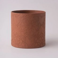 Tree Stripes Pty Ltd Pots & Hanging Baskets Cylinder Pot Diwali - Caramel Cafe 9 Tree Stripes Pty Ltd Pots & Hanging Baskets Cylinder Pot Diwali - Caramel Cafe