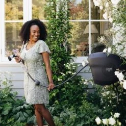 Hoselink 30m Retractable Hose Reel - Charcoal Hoses & Sprinklers