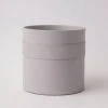 Tree Stripes Pty Ltd Cylinder Pot Kilima - Light Grey 2 Tree Stripes Pty Ltd Cylinder Pot Kilima - Light Grey
