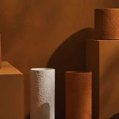 Tree Stripes Pty Ltd Pots & Hanging Baskets Cylinder Vase Diwali - Ochre 9 Tree Stripes Pty Ltd Pots & Hanging Baskets Cylinder Vase Diwali - Ochre