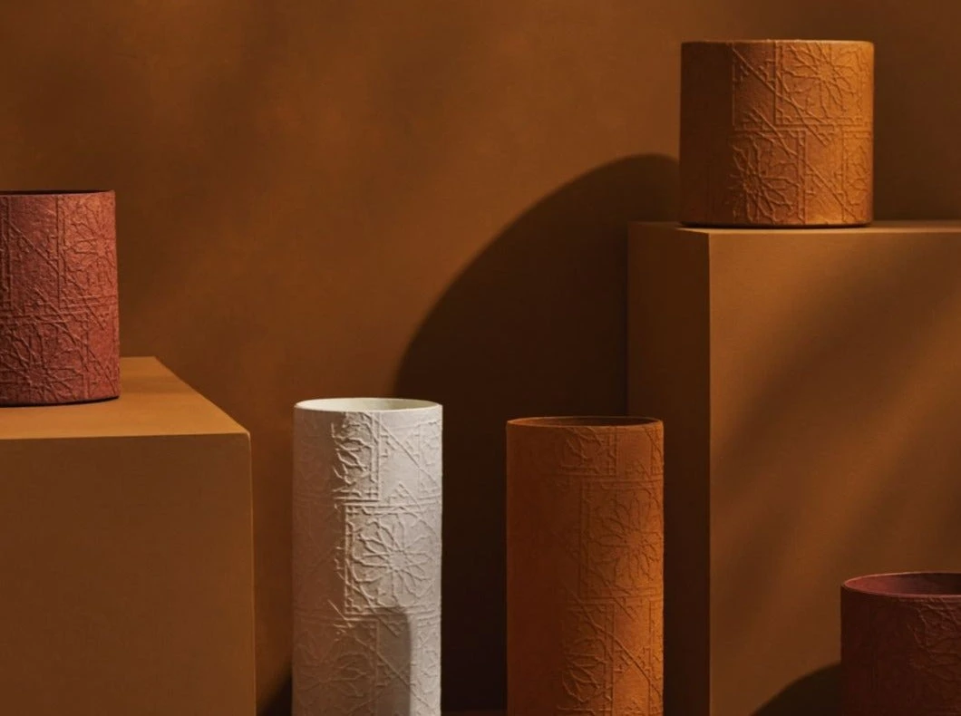 Tree Stripes Pty Ltd Cylinder Vase Diwali - Caramel Cafe Pots & Hanging Baskets 4 Tree Stripes Pty Ltd Cylinder Vase Diwali - Caramel Cafe Pots & Hanging Baskets