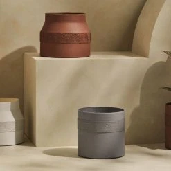 Tree Stripes Pty Ltd Matki Pot Kilima - Light Grey