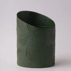 Tree Stripes Pty Ltd Hi-Lo Pot Palms - Olive Green Pots & Hanging Baskets