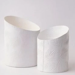 Tree Stripes Pty Ltd Hi-Lo Pot Palms - White