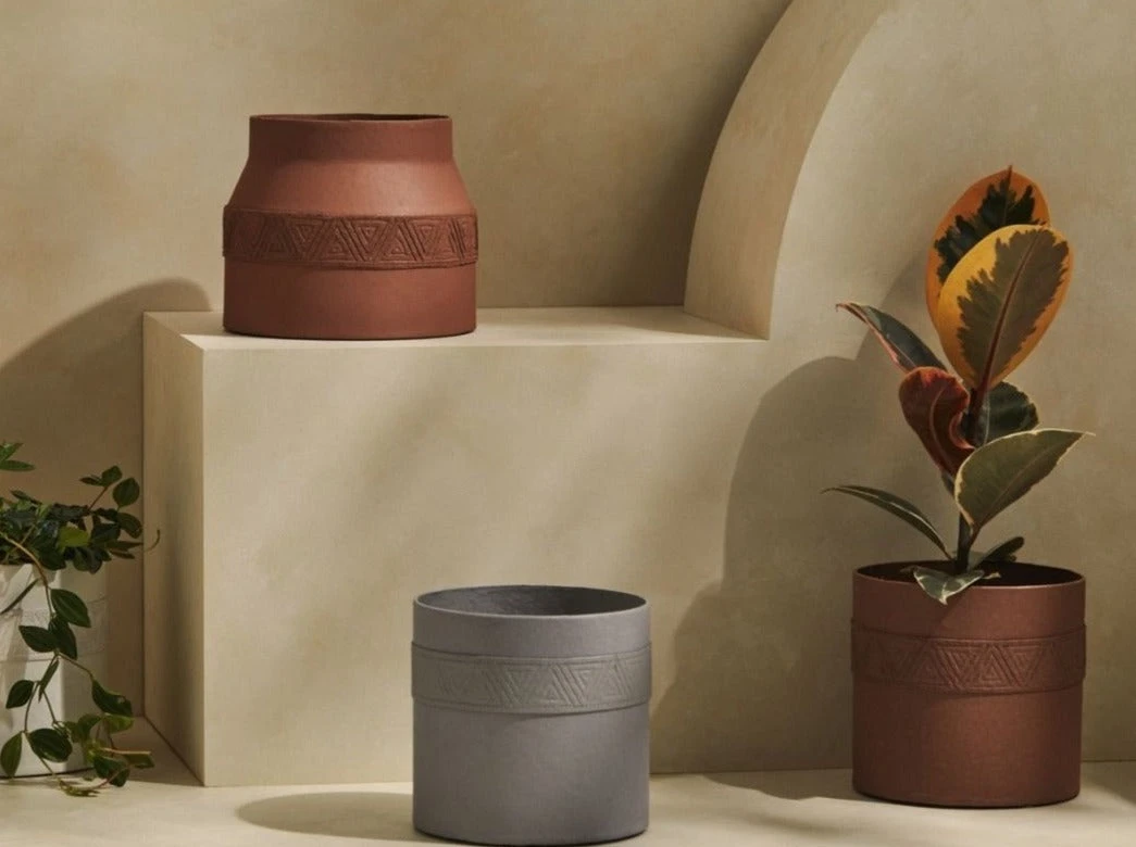 Tree Stripes Pty Ltd Pots & Hanging Baskets Cylinder Pot Kilima - Rustic Brown 4 Tree Stripes Pty Ltd Pots & Hanging Baskets Cylinder Pot Kilima - Rustic Brown