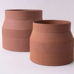 Tree Stripes Pty Ltd Pots & Hanging Baskets Matki Pot Kilima - Rustic Brown