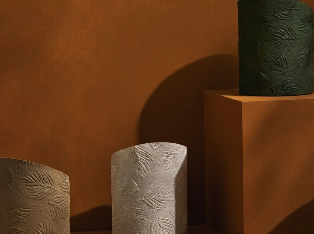 Tree Stripes Pty Ltd Hi-Lo Pot Palms - White 5 Tree Stripes Pty Ltd Hi-Lo Pot Palms - White