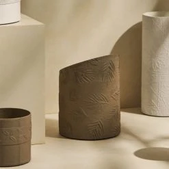 Tree Stripes Pty Ltd Cylinder Vase Diwali - White Pots & Hanging Baskets