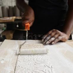 Tree Stripes Pty Ltd Cylinder Pot Monstera - Morning Mist