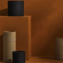 Tree Stripes Pty Ltd Pots & Hanging Baskets Cylinder Pot Monstera - Black 9 Tree Stripes Pty Ltd Pots & Hanging Baskets Cylinder Pot Monstera - Black