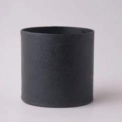 Tree Stripes Pty Ltd Pots & Hanging Baskets Cylinder Pot Monstera - Black