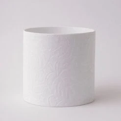 Tree Stripes Pty Ltd Pots & Hanging Baskets Cylinder Pot Monstera - White 9 Tree Stripes Pty Ltd Pots & Hanging Baskets Cylinder Pot Monstera - White